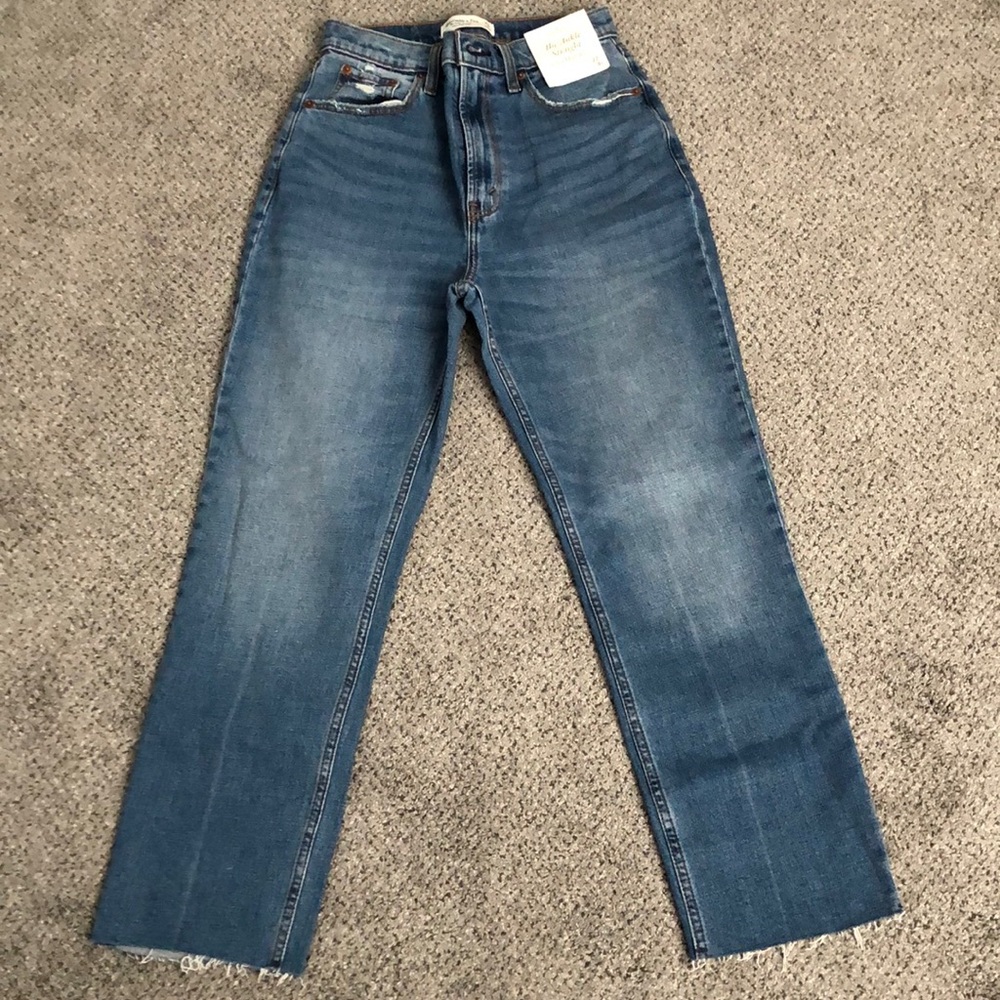 Abercrombie jeans! Ankle straight ultra high rise (curve love)